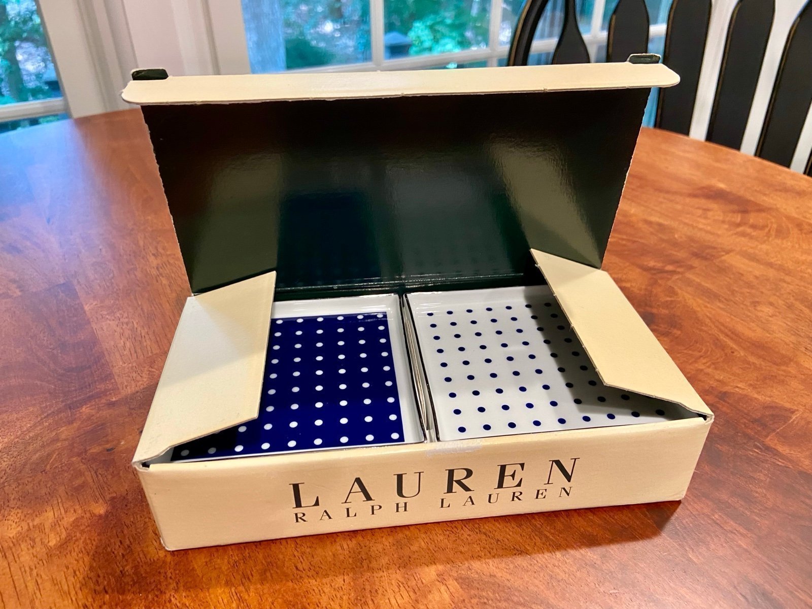 Ralph Lauren Polka Dot Coasters Set of 4
