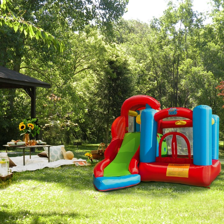 XtremepowerUS outdoor Kids Inflatable Bouncer House Play Center w/ Air Blower