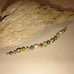 Handcrafted Nature Green Yellow Cream Inspired Bead Bracelet Silver Clay Pearls