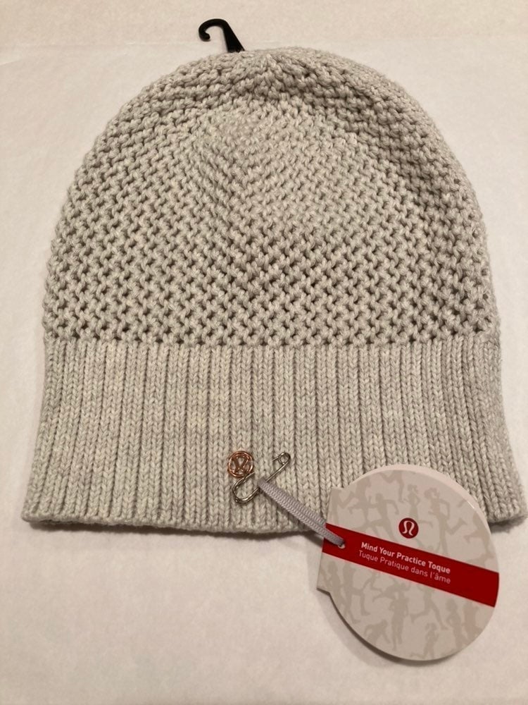 Lululemon Athletica 100% Cotton Knit Cap in White
