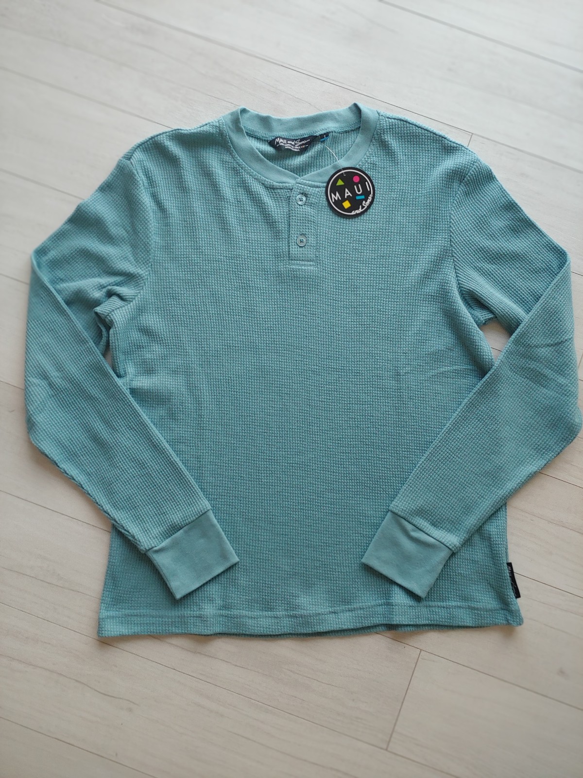 MAUI and Sons NEW waffle Knit Henley