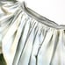 Mid century cotton skirt Asian style landscape summer gray green tan 24 waist S
