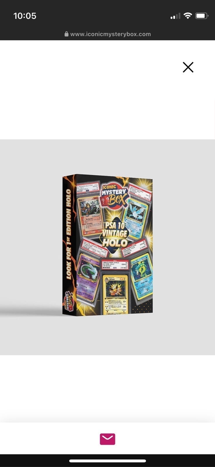 Vintage Holo WTC Mystery Box Iconic Graded