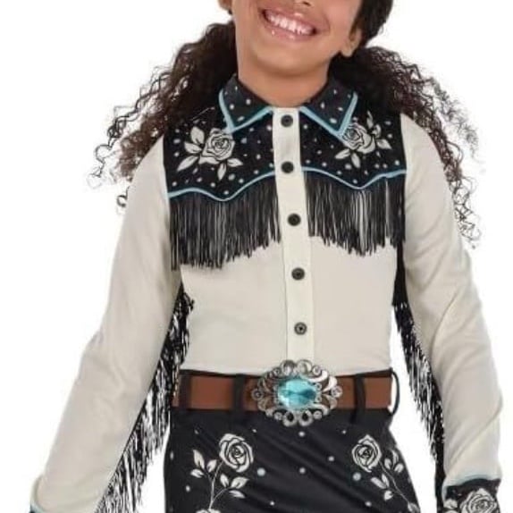 Cowgirl Western Girl Outlaw Child Costume Medium 8-10