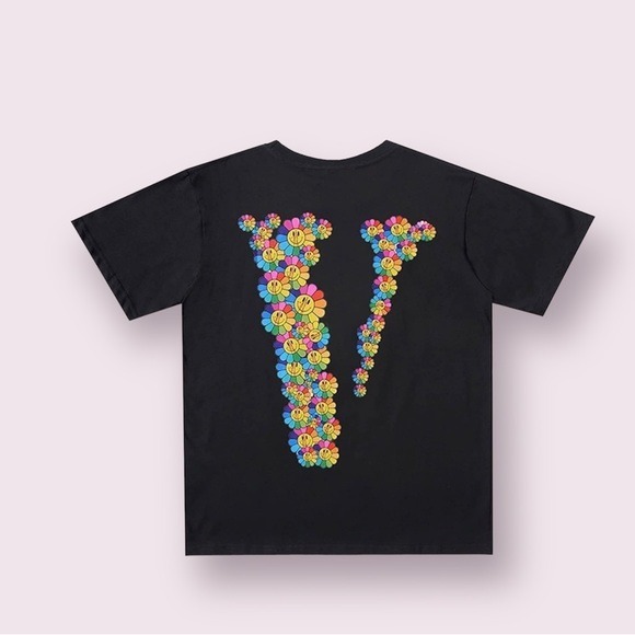 Vlone T Shirt Brand New Rainbow Flower Small
