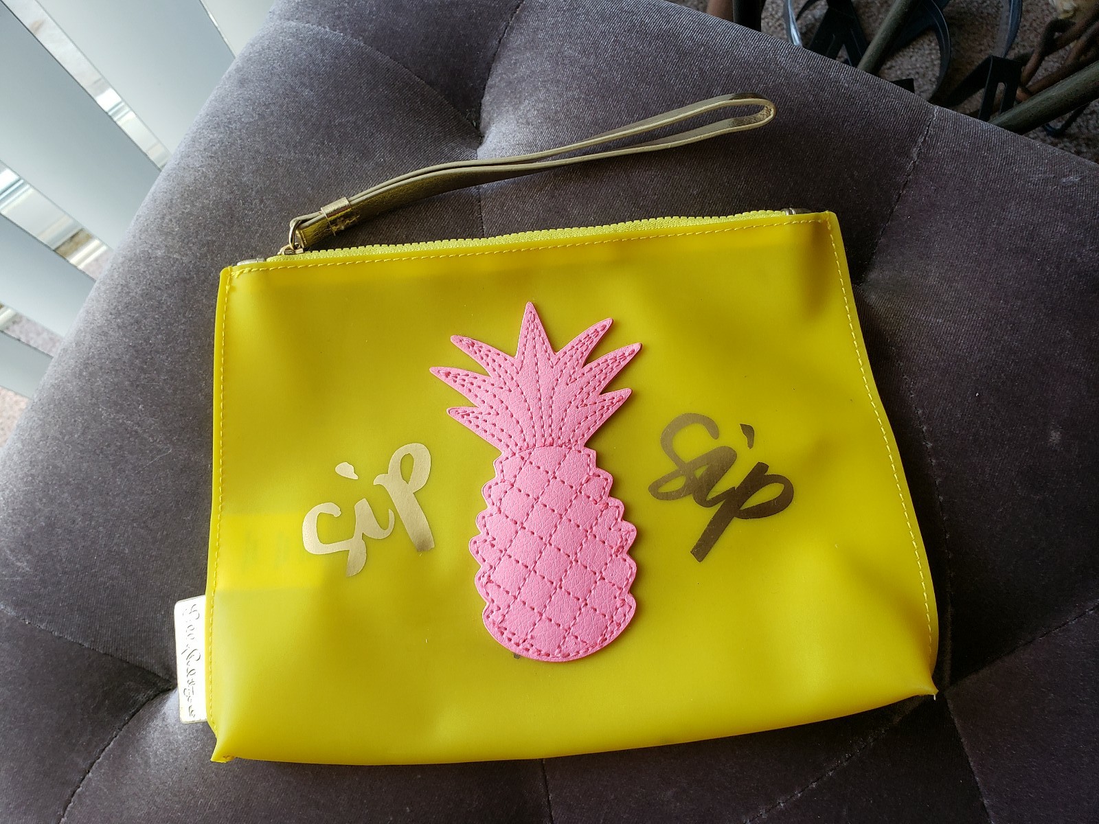 Lilly Pulitzer 'Sip Sip' Jelly Wristlet Pouch