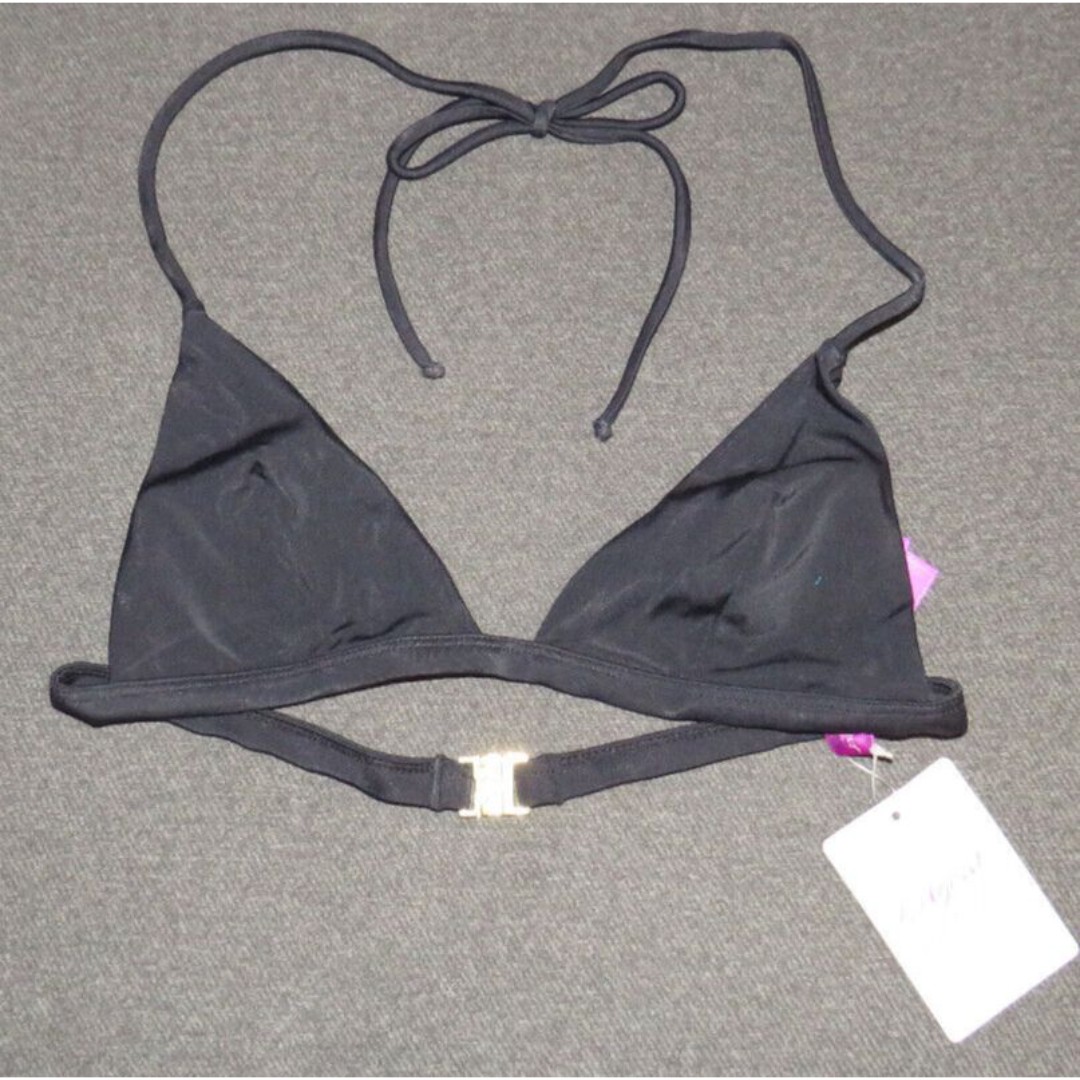 L'Agent By Agent Provocateur Black Tayler Bikini Top Size S
