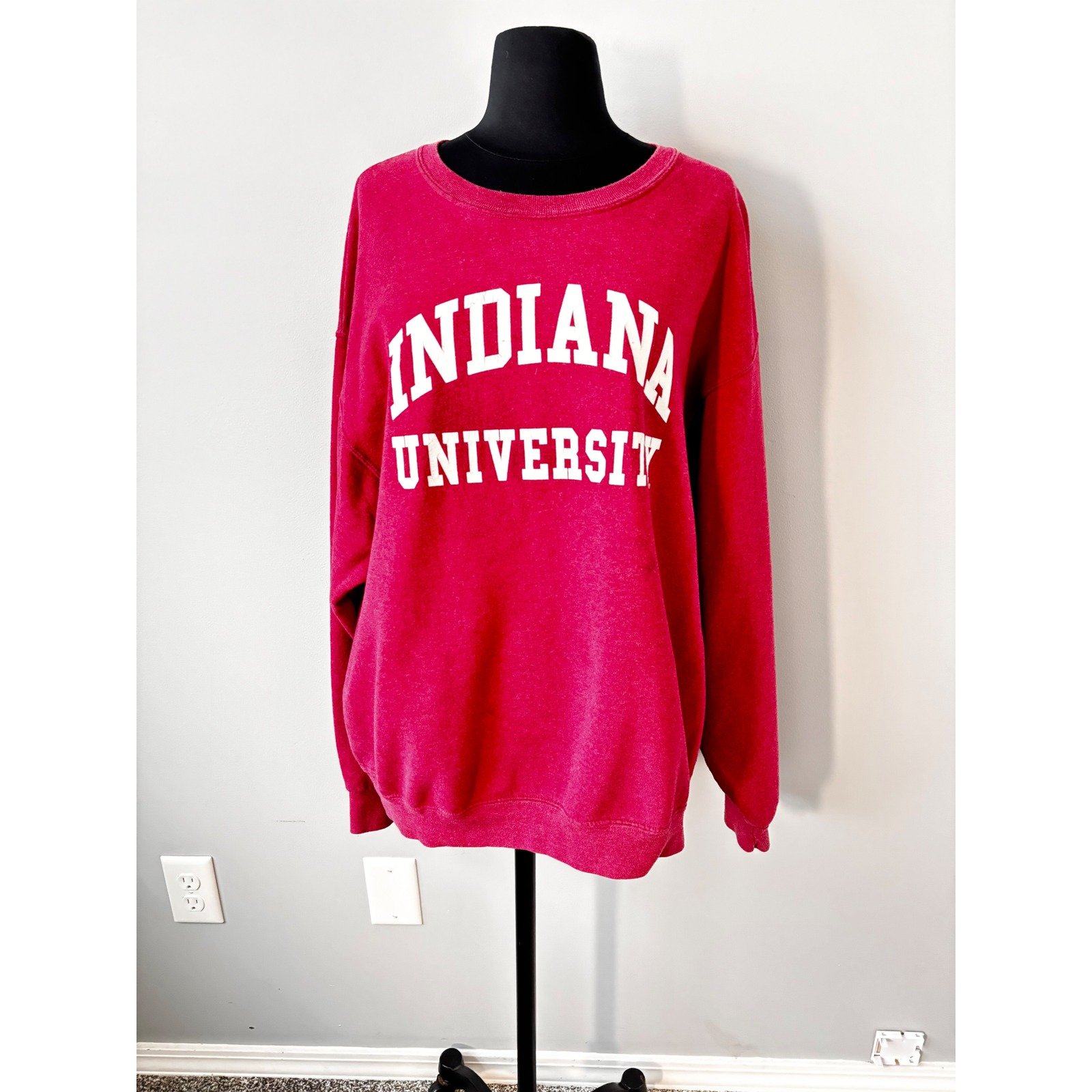 Indiana University Sweatshirt Crewneck Pullover College Oversized