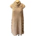 Free People Valentina Ivory Beige Turtleneck Sleeveless Tunic Sweater Sz XS