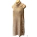 Free People Valentina Ivory Beige Turtleneck Sleeveless Tunic Sweater Sz XS