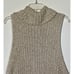 Free People Valentina Ivory Beige Turtleneck Sleeveless Tunic Sweater Sz XS