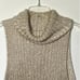 Free People Valentina Ivory Beige Turtleneck Sleeveless Tunic Sweater Sz XS