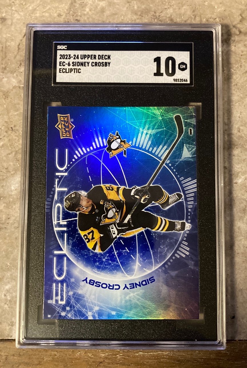 Sidney Crosby Pittsburgh Penguins 2023-24 UD ECLIPTIC SGC GEM MINT 10