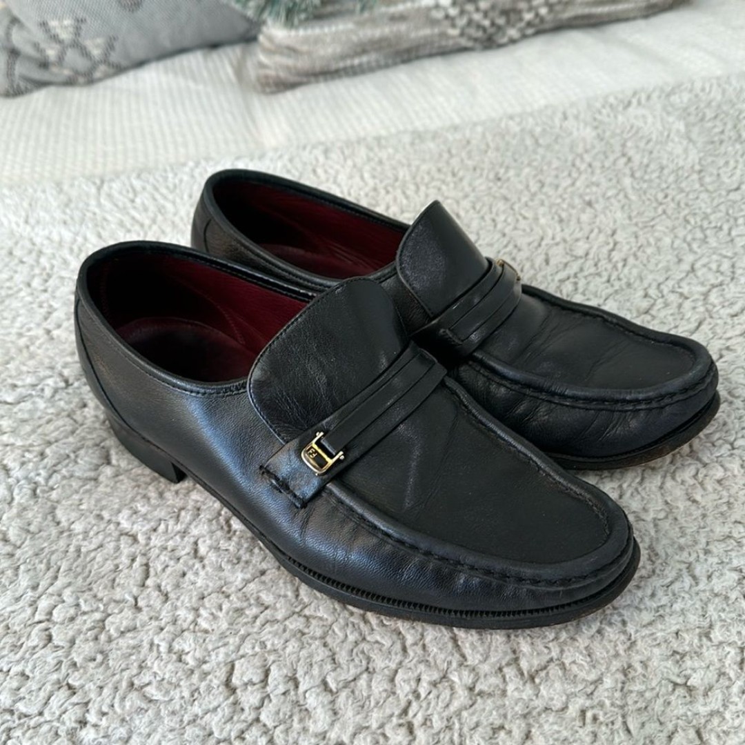 Florsheim Men's 7 Como Moc Toe Bit Loafer Black Leather Comfort Slip On Classic