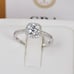 GRA Certified Moissanite Diamond Engagement Ring 1 Ct Wedding 18K Size 9 #47