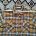3sixteen Crosscut Flannel Shirt, Dijon (Yellow w/White & Black) Plaid, Medium