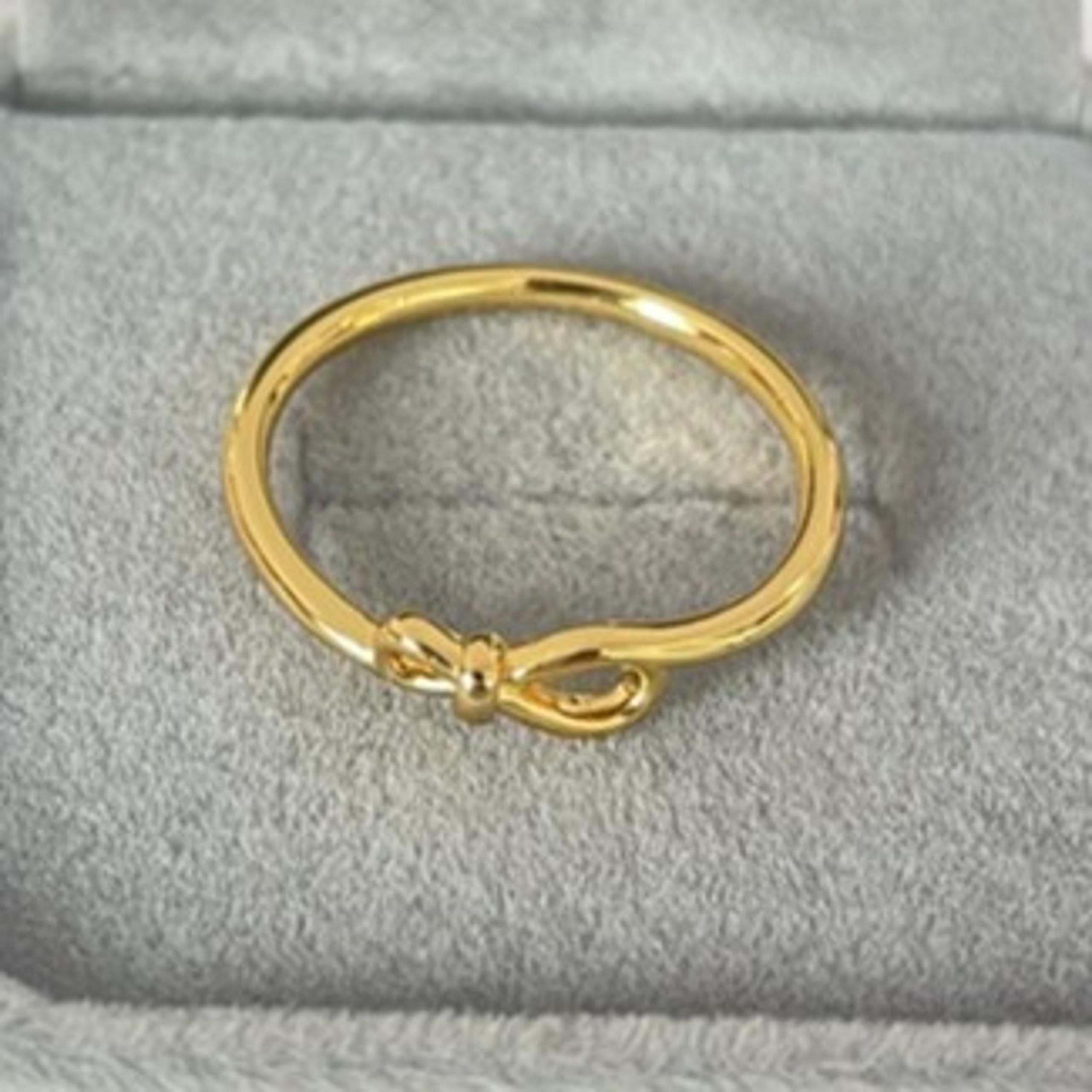 Pandora Ring Infinity Knot Ring Gold plated Women Jewelry-Size 7.5