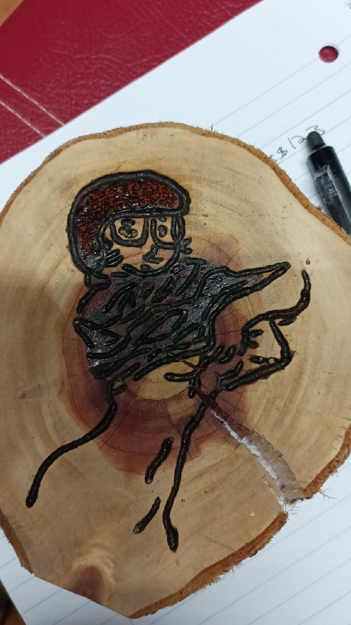 Wood slice art