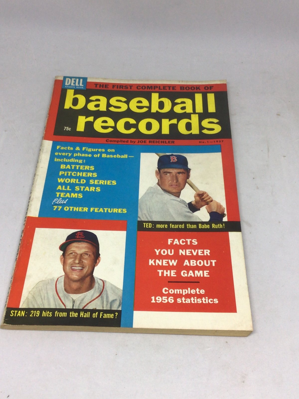 1957 Baseball Record Premier Edition Stan Musial/ Ted Williams Cover RARE!!!