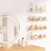 4 Pack Acrylic Shelves for Wall Storage, 15 Floating Bookshelves