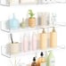 4 Pack Acrylic Shelves for Wall Storage, 15 Floating Bookshelves