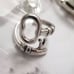 The Open Key Ring in antiqued silver 925 adjustable