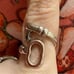 The Open Key Ring in antiqued silver 925 adjustable