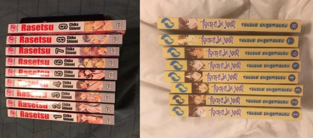 Tenshi Ja Nai!! I'm No Angel! 1-8 / Rasetsu 1-9 Manga Lot/Set