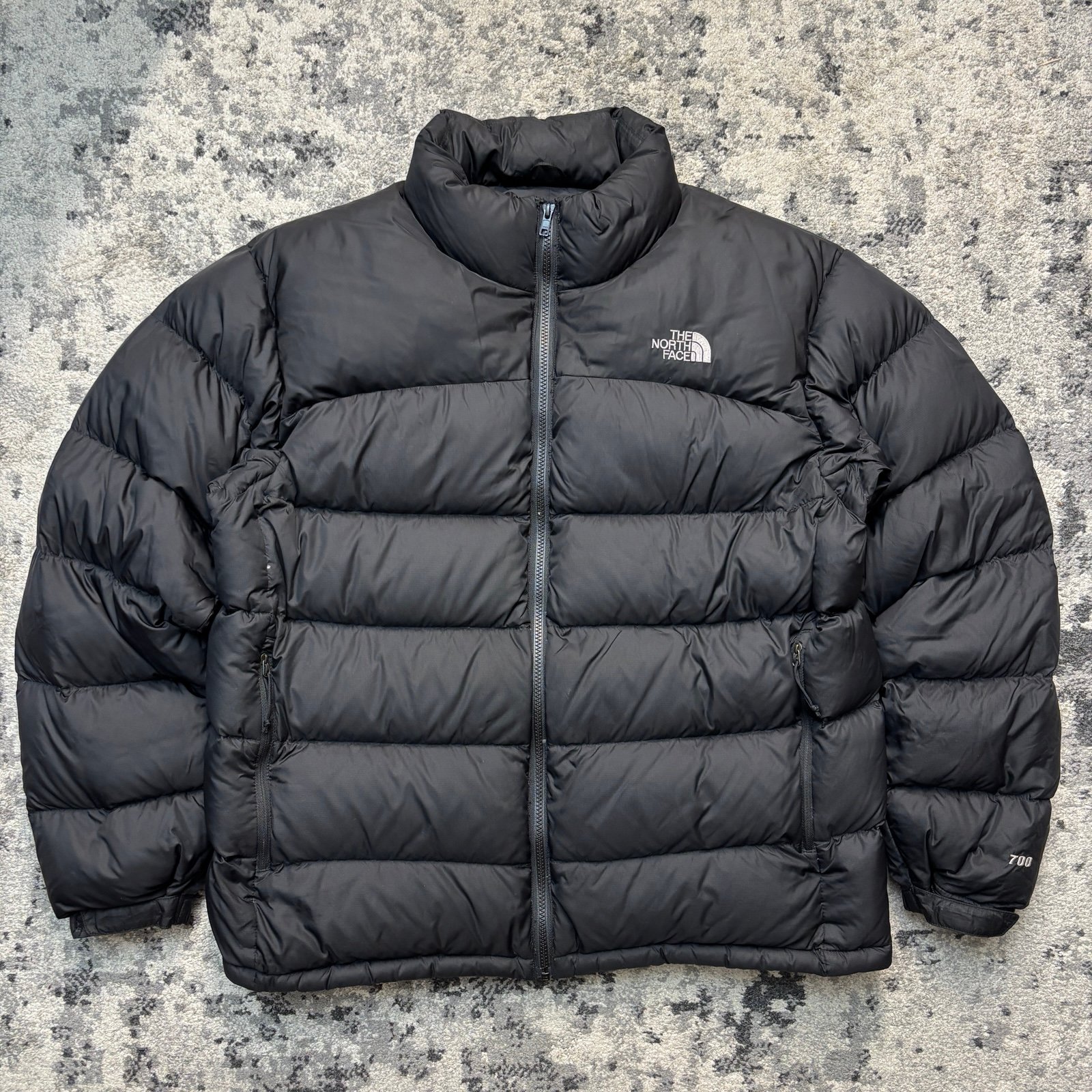 The North Face Nuptse 700 Down Puffer Jacket Black Mens XL