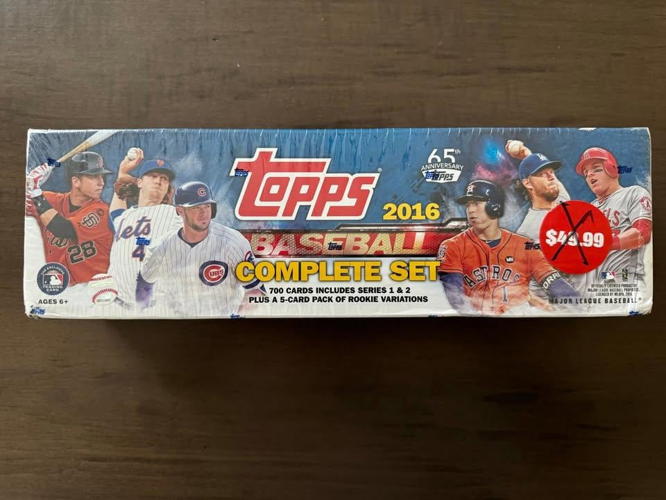 2016 Topps Baseball Retail Factory Set Rookie Variations Seager, Schwarber