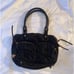 MZ WALLACE Jane Shoulder Bag Dawn Black Nylon Red Lining