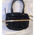 MZ WALLACE Jane Shoulder Bag Dawn Black Nylon Red Lining