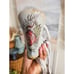 VTG Christian Audigier Tattoo Lace Up Distress Anchor Rope Detail Wedge Heels.