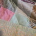 Vintage Handsewn Patchwork Cutter Quilt Distressed Frayed Edges Apx 73x69