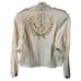 Vintage Capriccio OFF WHITE GOLD STARS % ANCHOR DENIM JACKET SZ 6/8