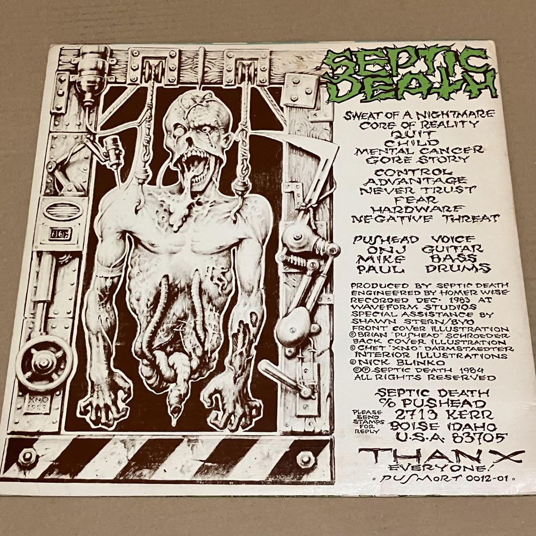 宅配便配送 Death Septic need パスヘッド pushead LP スケートボード