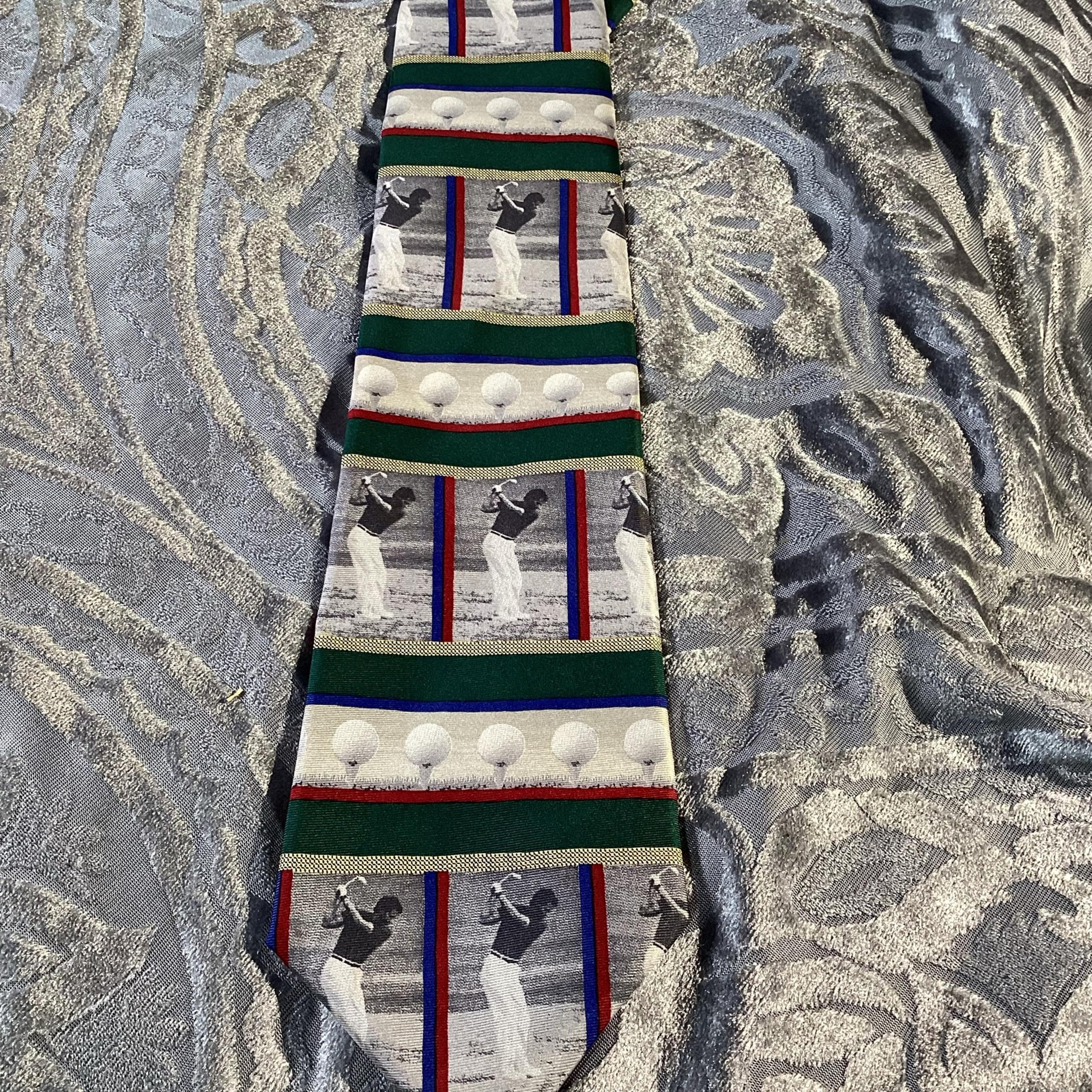 90’s Vintage Silk Golf Tie Claiborne Sport