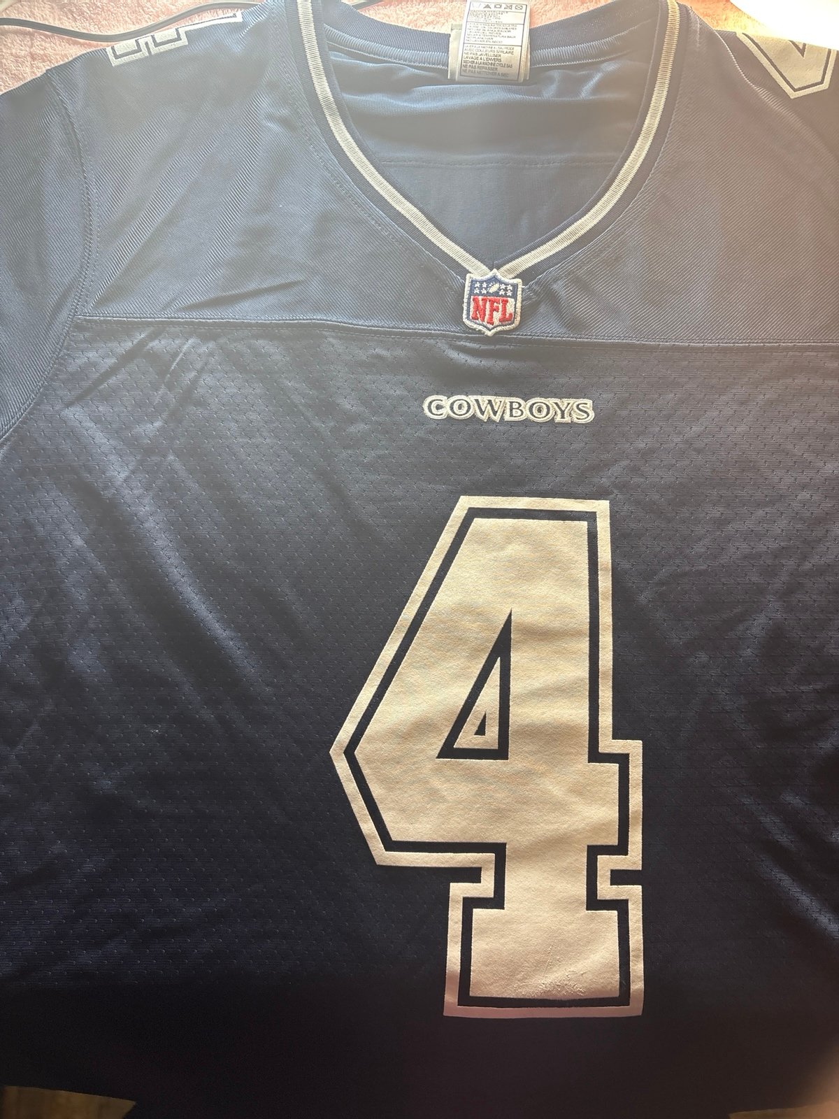 NFL Cowboys # 4 Prescott Jersey:SZ XL/EG/TG