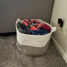 Large Blanket Basket (20 x13 ),Woven Baskets for storage Baby Laundry
