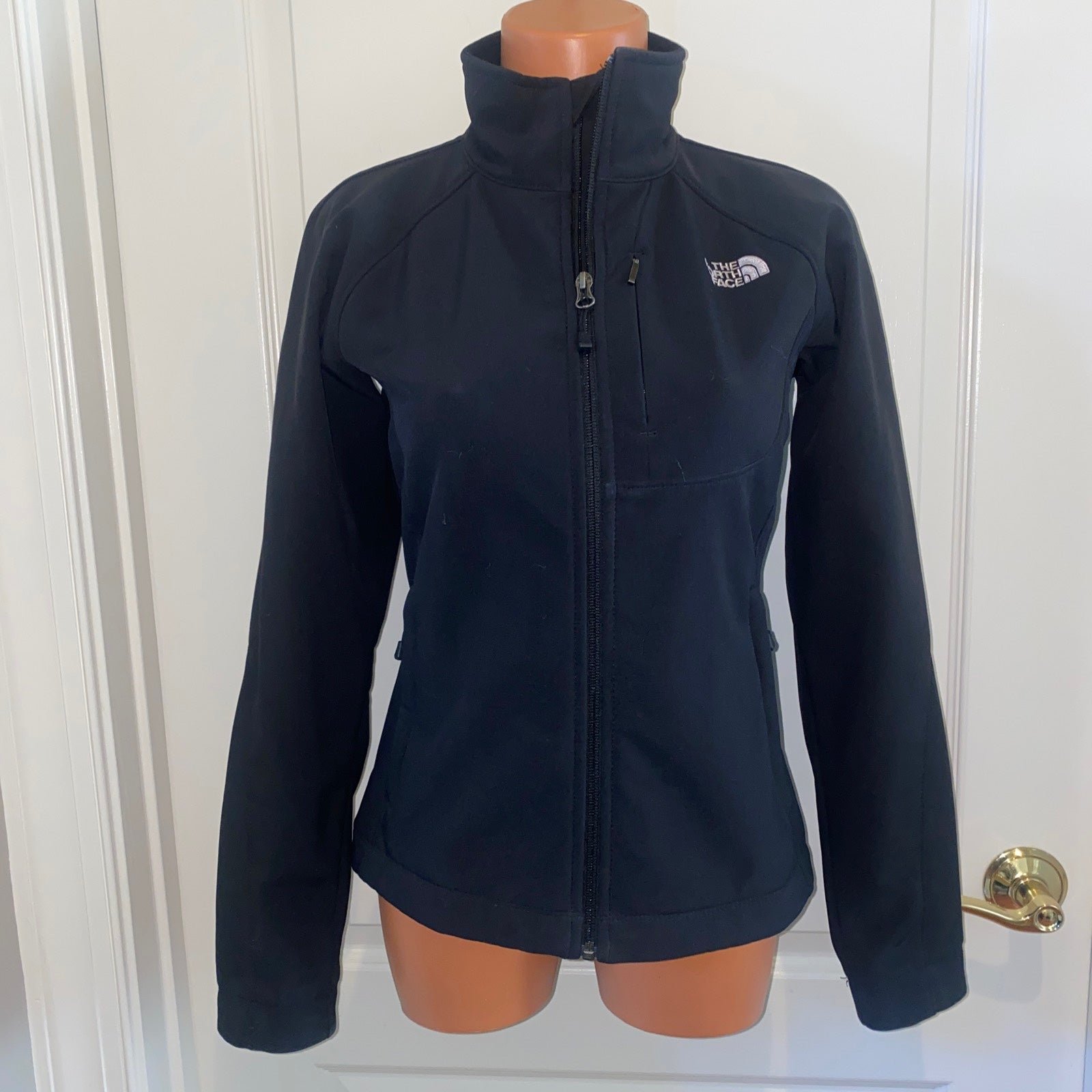 THE NORTH FACE Black Scuba Fleece Lined Jacket Size XS Extra Small 150