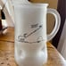 Collectible Vintage Frosted Glass Pitcher - Zot Anteater