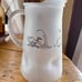Collectible Vintage Frosted Glass Pitcher - Zot Anteater