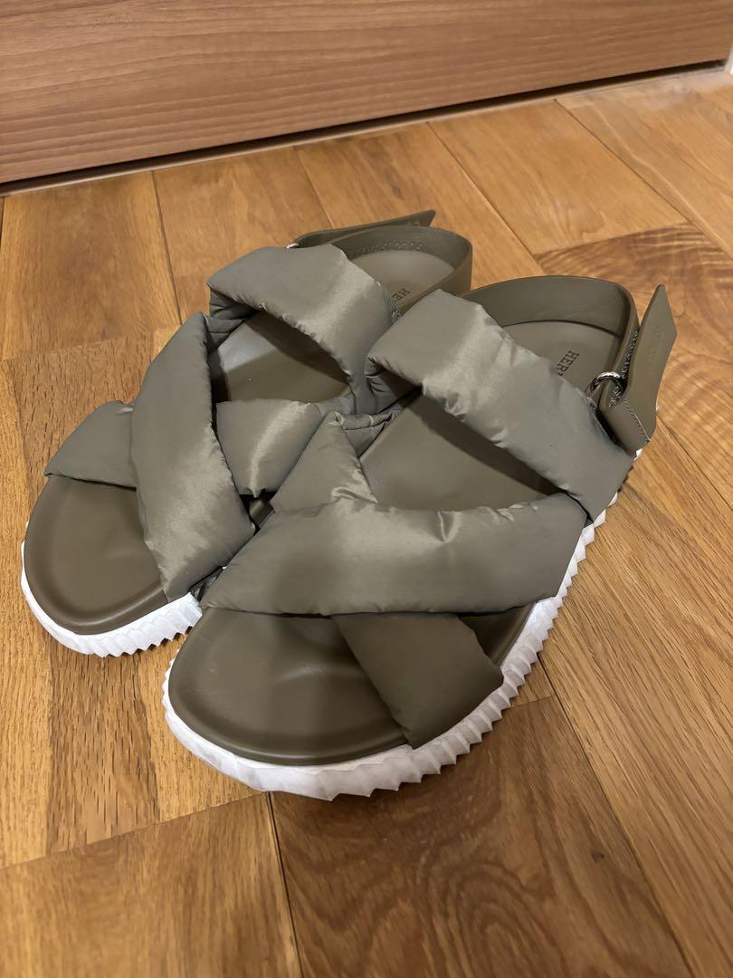 HERMES Cross-Strap Sandals Size 43