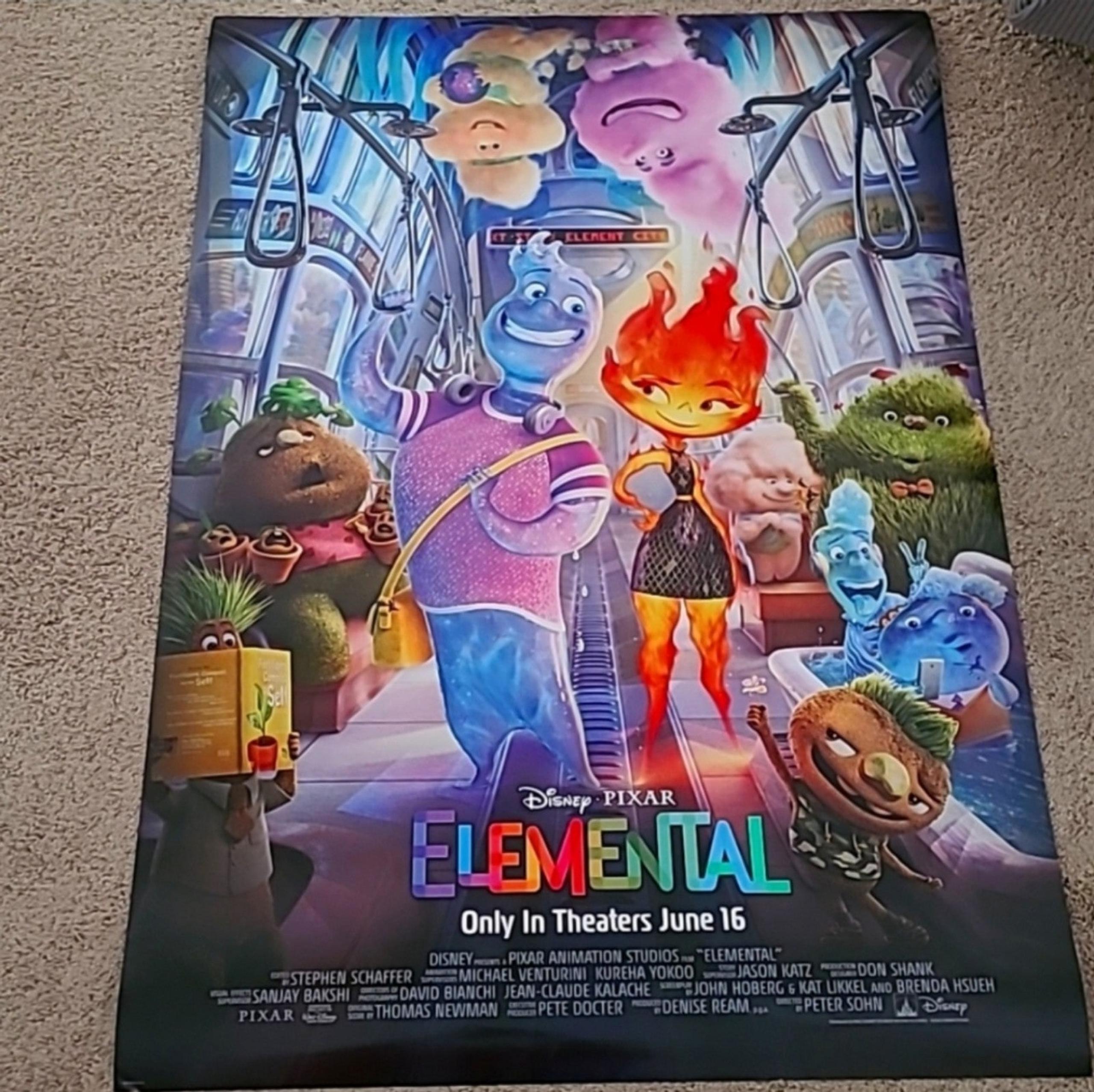 Disney Pixar Elemental movie poster
