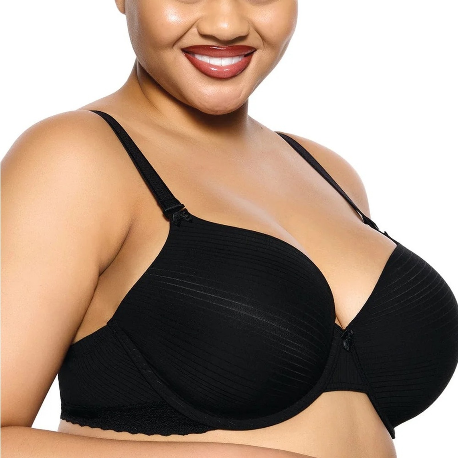 Felina Aubrie Cushion Comfort Bra w/ Multi-way Straps in Black