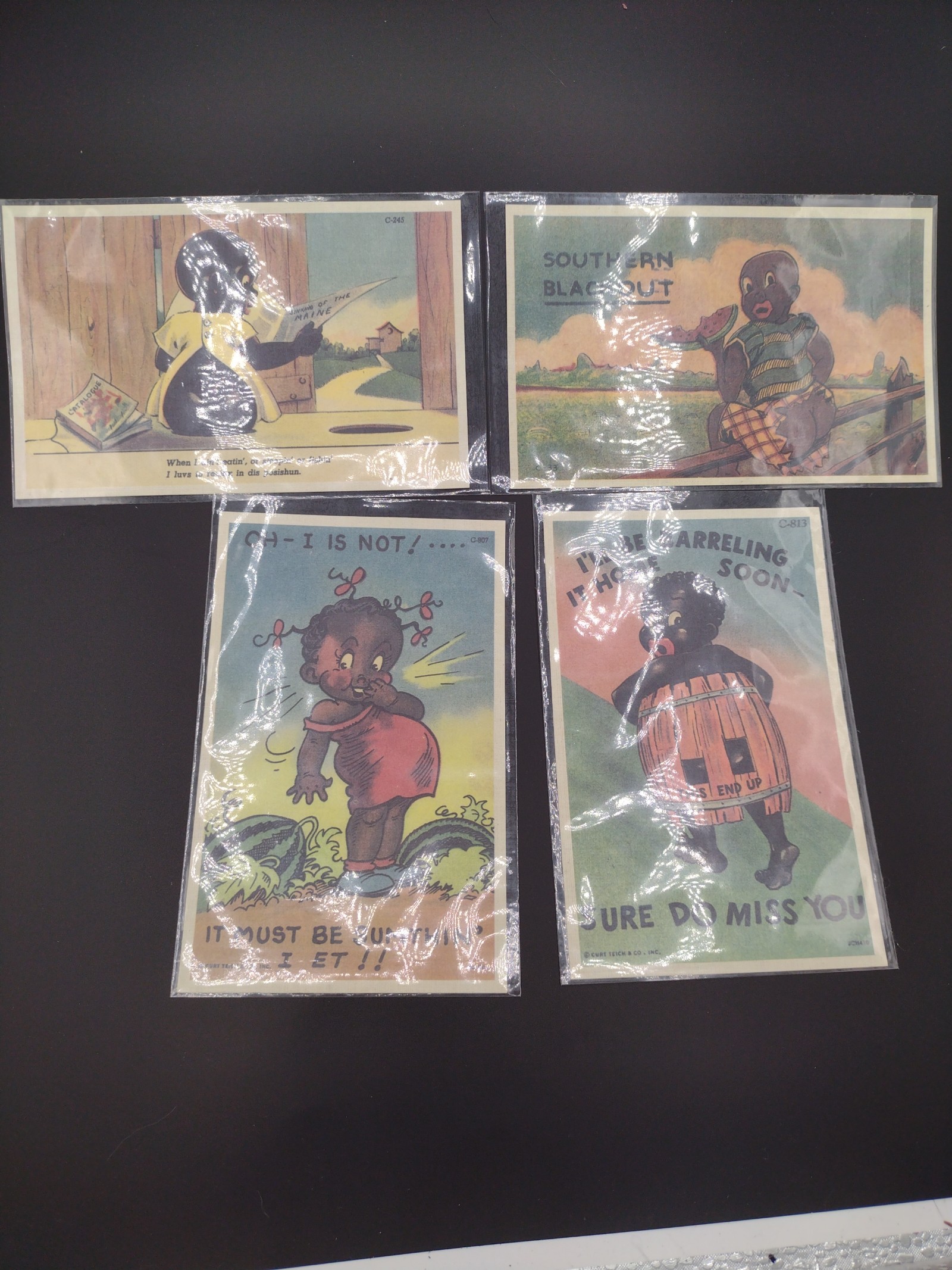Black Americana Postcards Curt Teich & Co