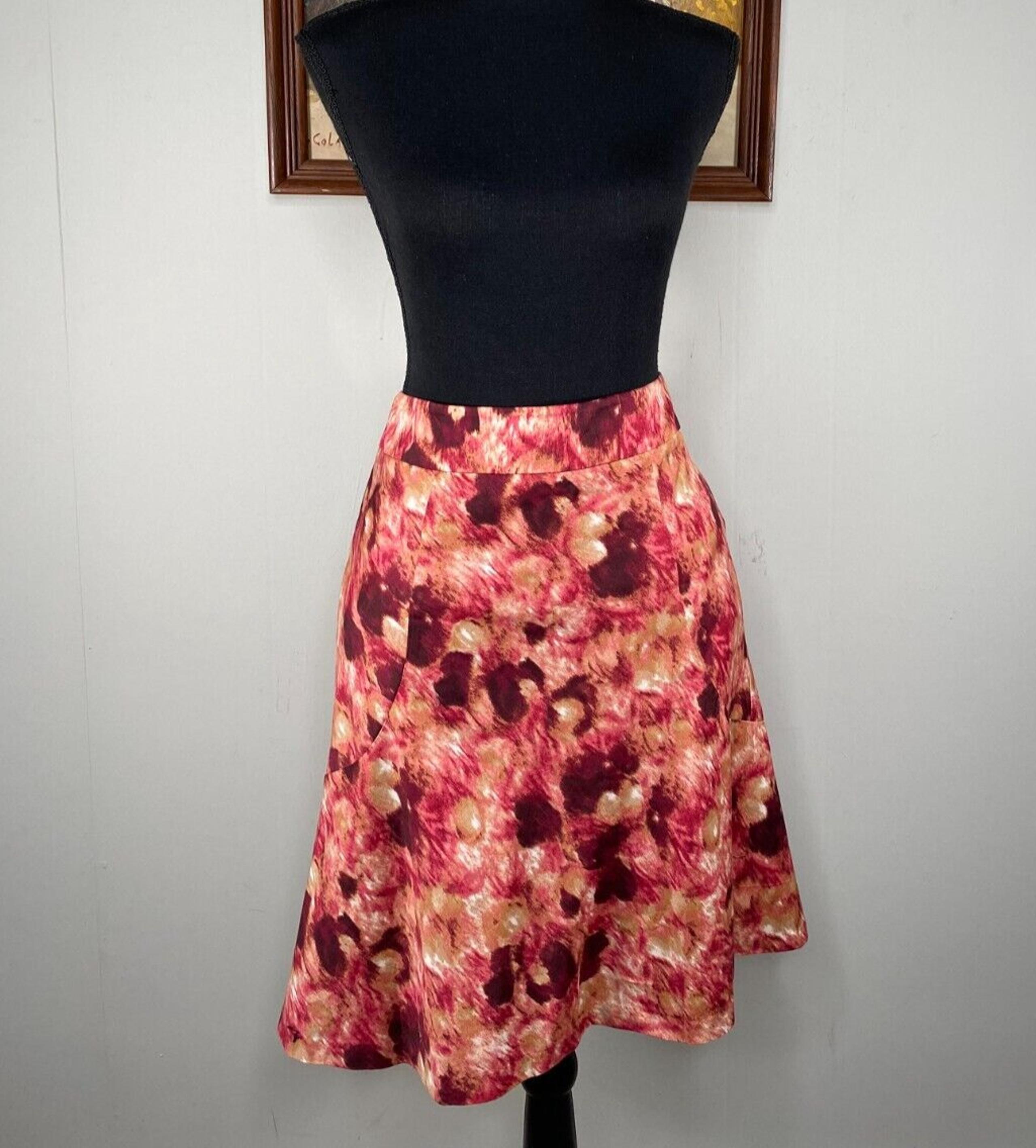 Ann Taylor A-Line Skirt Women's 6 Multicolor Floral Lined NWT