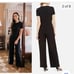 Gal Meets Glam COLLECTION Pearl Trim Jumpsuit - Women | Color: Black | Size: 4