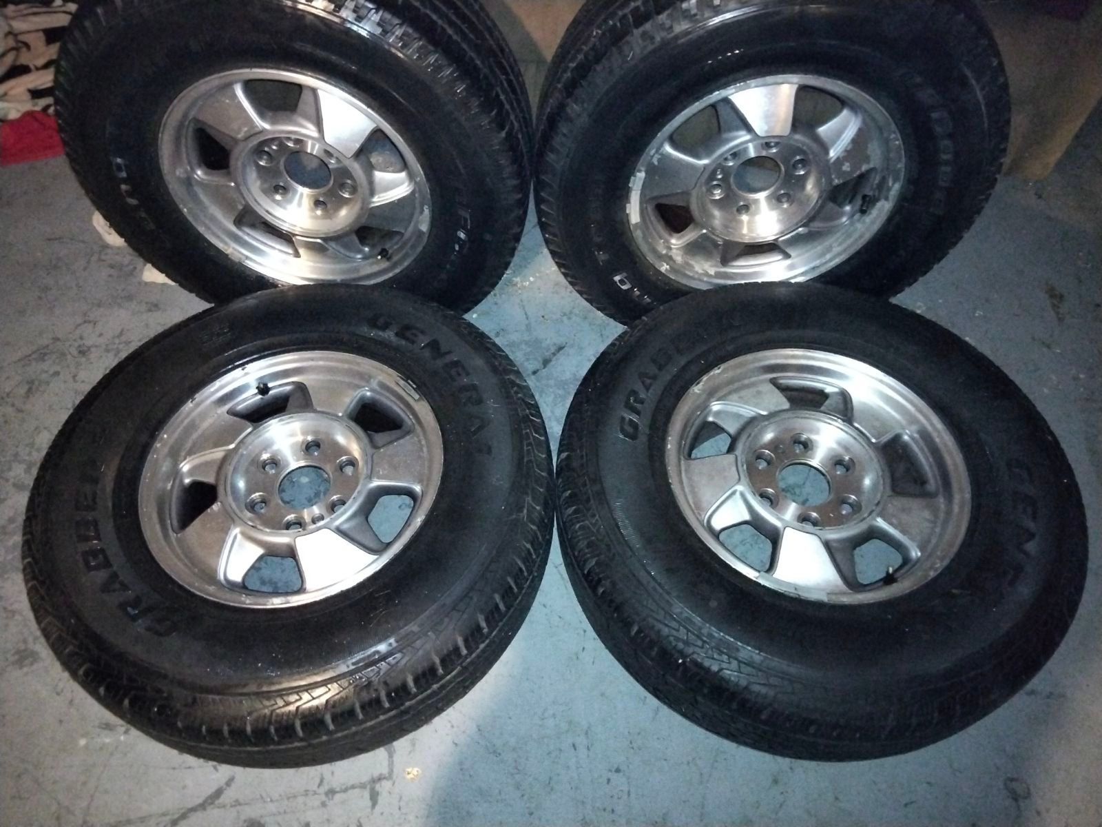 All 4+set of General Tires and Rimes