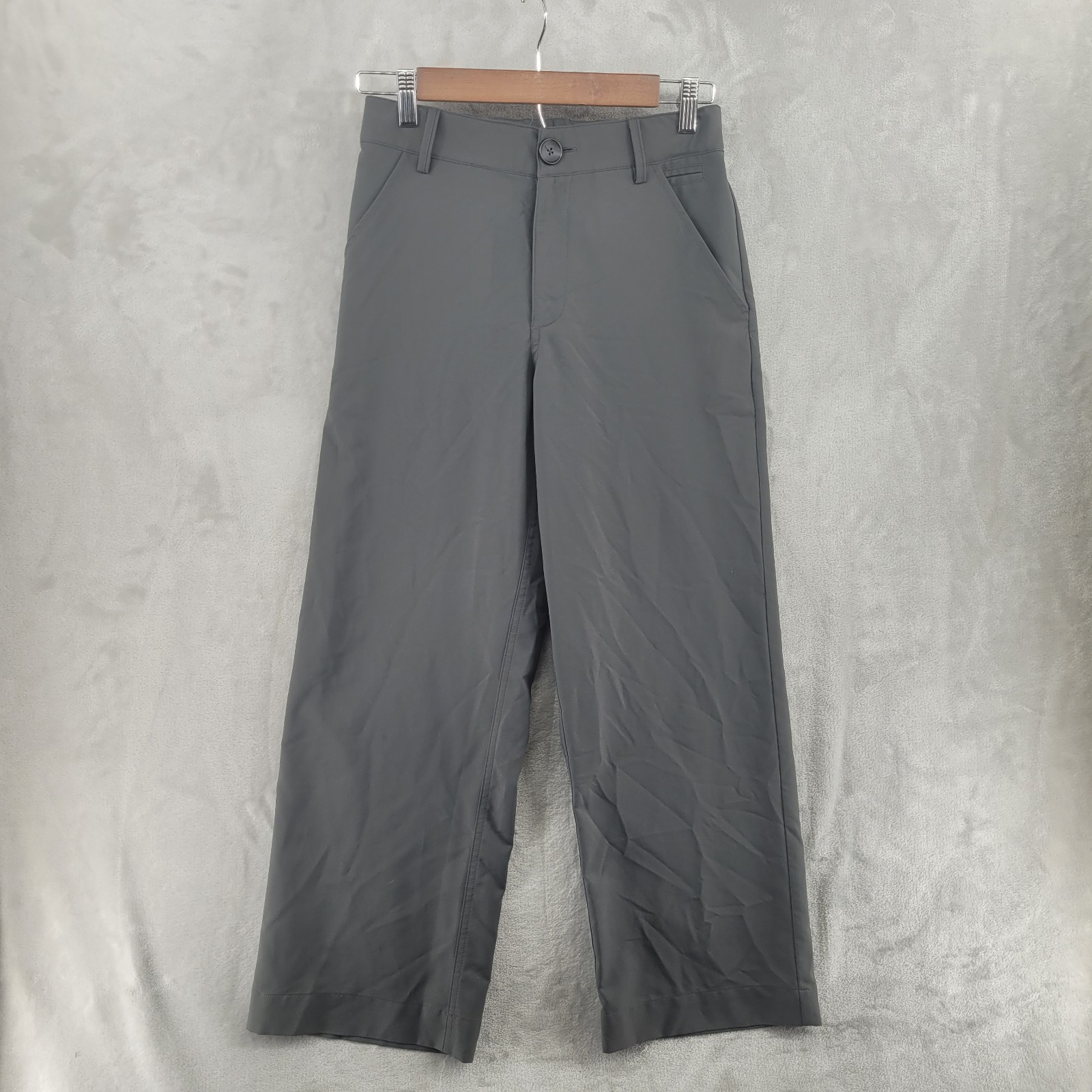 Wayre Size 4 The Jetsetter Wide Leg Trouser Pants Charcoal Grey
